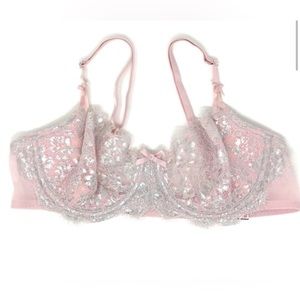Victorias Secret Dream Angels Wicked Unlined Lace Balconette Bra